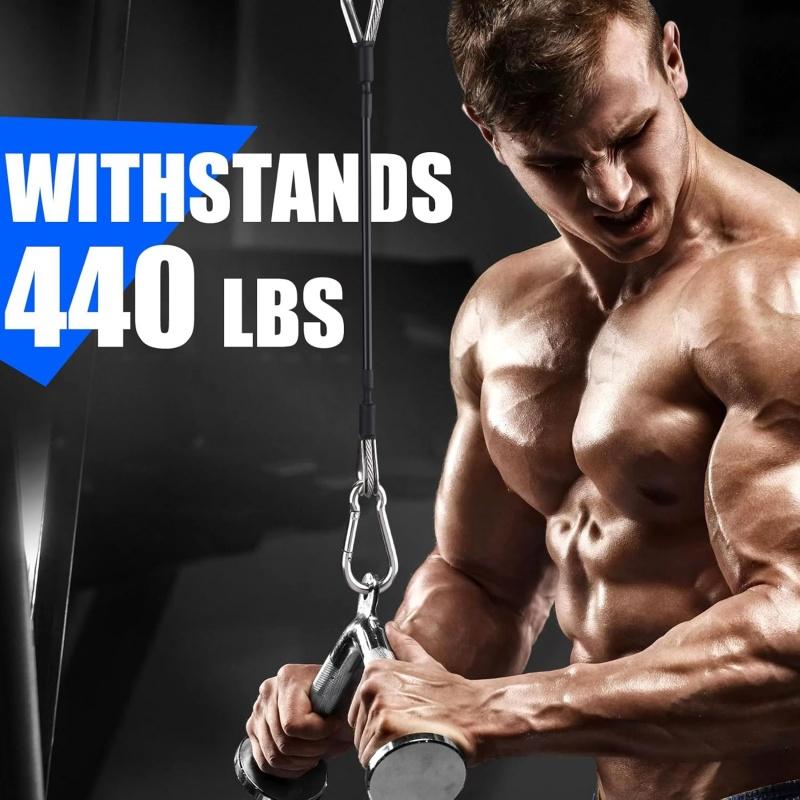 1/2 pçs extensão de cabo de gi - Lat Pulldown Cable avaliação e preço